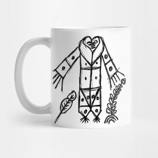 Gran Bwa Voodoo Veve vodoun dark and gritty sketched occult symbol Mug